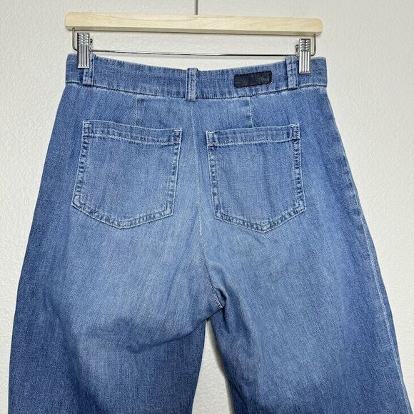 AG Adriano Goldschmied Jeans Size 28 Wide Leg Crop The Bobbie 100% Cotton Denim - Picture 10 of 12